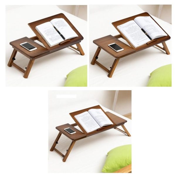 Adjustable Folding Laptop Desk for Dorm or Study - Height and Space Saver - Image 3