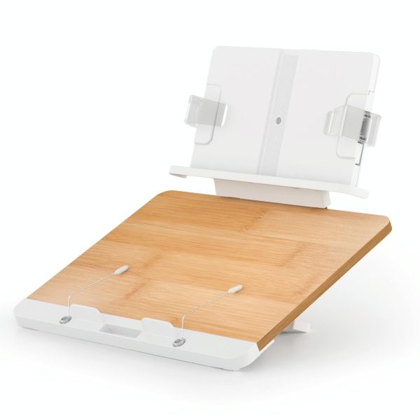 Adjustable Desktop Book Stand with Multi-angle Clip - Foldable Tablet Holder - Image 2