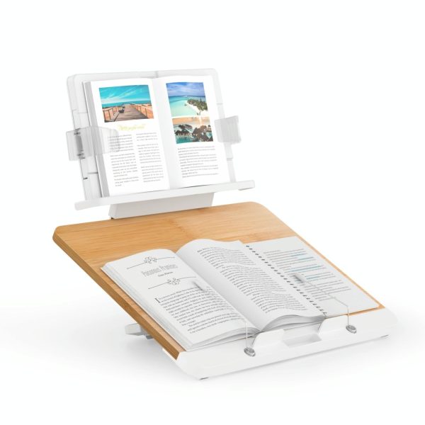 Adjustable Desktop Book Stand with Multi-angle Clip - Foldable Tablet Holder - Image 5