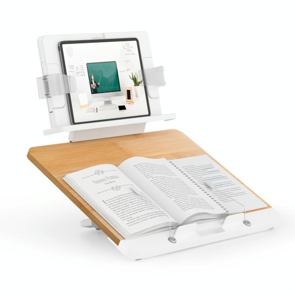Adjustable Desktop Book Stand with Multi-angle Clip - Foldable Tablet Holder - Image 6
