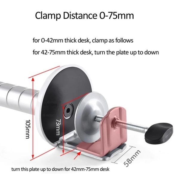 Versatile Rotating Stand for 10-16 Laptops and 4.7-12.9 Tablets - Adjustable Height - Image 6