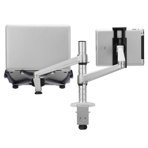 Adjustable Aluminum Double Arm Tablet Stand - Universal Rotation - Image 5