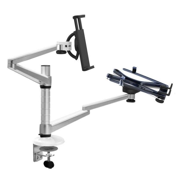 Adjustable Aluminum Double Arm Tablet Stand - Universal Rotation - Image 6