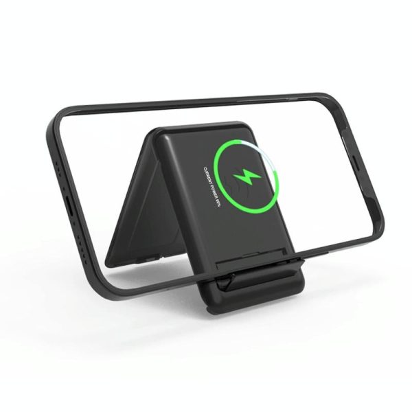15W Wireless Charger With Data Cable Organizer And Folding Stand - Image 4