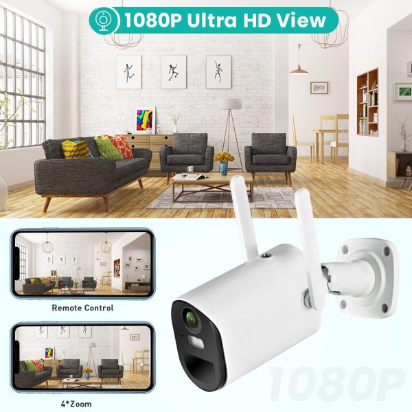 Solar-Powered Wifi Camera 1080P Hd Motion Detection Night Vision 2-Way Audio Tf Card - Image 8
