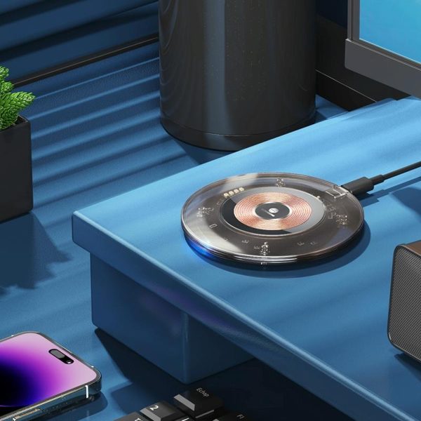15W Desktop Wireless Charger Sleek Design - Image 8