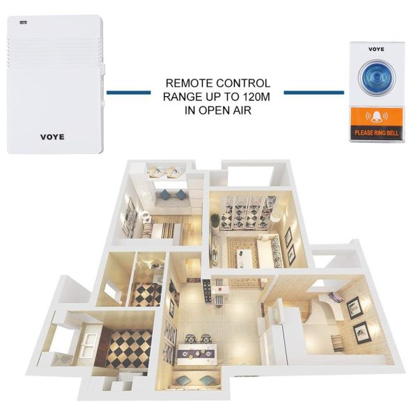 38 Melody Wireless Doorbell - White - Image 7