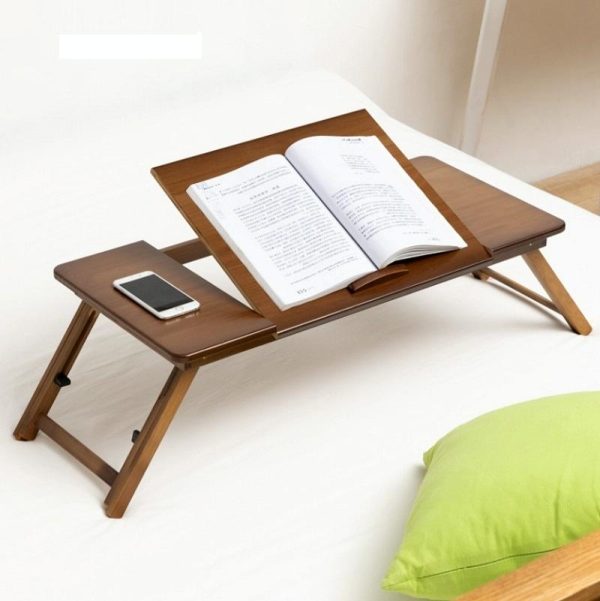 Adjustable Folding Laptop Desk for Dorm or Study - Height and Space Saver - Image 2