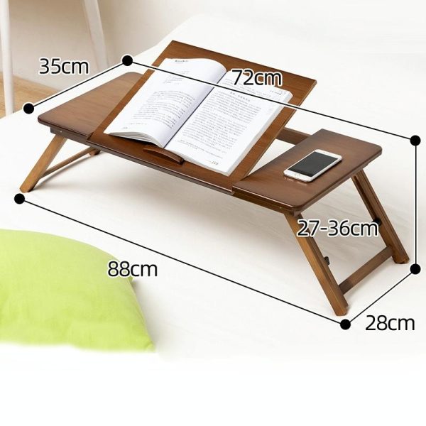 Adjustable Folding Laptop Desk for Dorm or Study - Height and Space Saver - Image 4