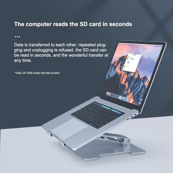 Adjustable Aluminum Laptop Stand - Multi-functional & Foldable - Image 6