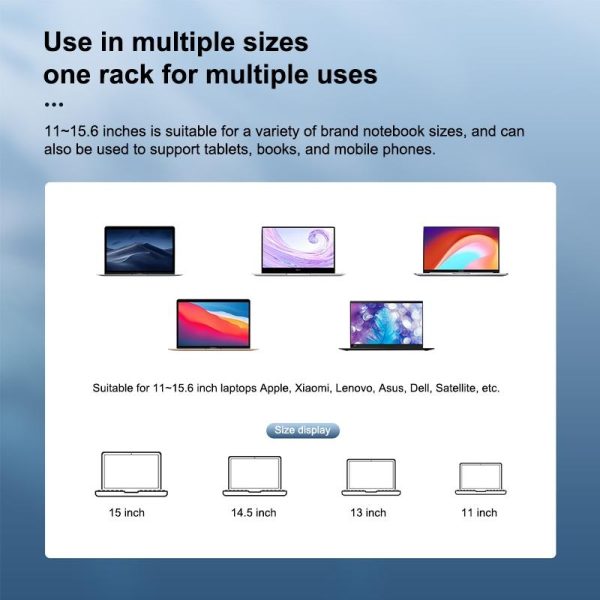 Adjustable Aluminum Laptop Stand - Multi-functional & Foldable - Image 8