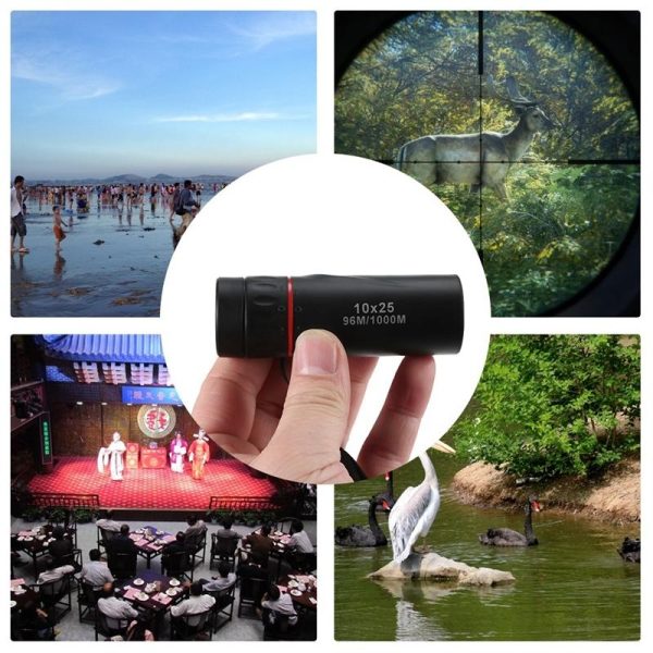 Portable High Definition Dual Focus Monocular Telescope - 10X25 - Professional - Image 6
