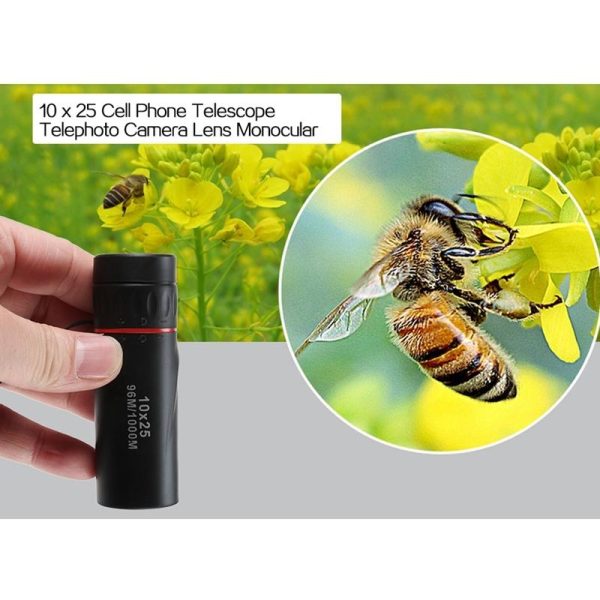 Portable High Definition Dual Focus Monocular Telescope - 10X25 - Professional - Image 13