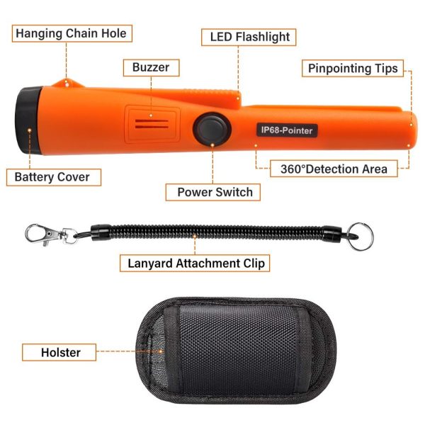 Waterproof Handheld Metal Detector with Positioning Stick - Ip68 - Image 3