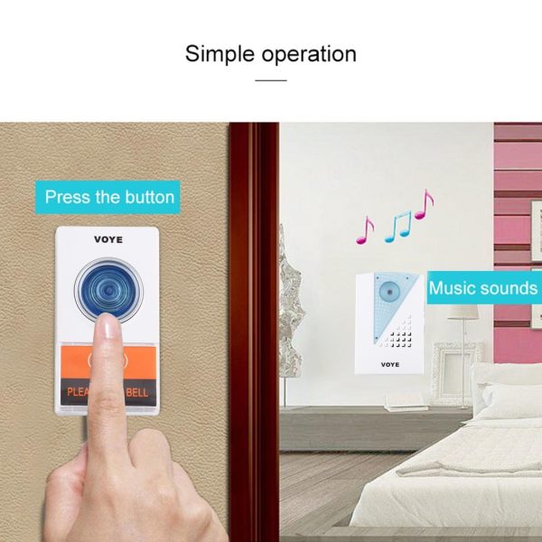 Wireless Doorbell With 38 Sounds And Remote Control With 38 Polyphony Sounds - Image 12