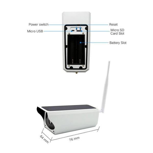 1080P Solar Wifi Battery Camera With Motion Detection & Night Vision - 32Gb Sd Card Support - Image 13