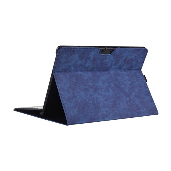 Leather Tablet Case & Power Bag For Microsoft Surface Pro X - 13 Inch Dark Blue - Image 5