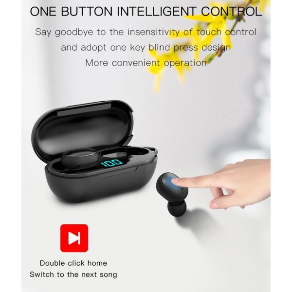 Wireless Bluetooth Earphones with Digital Display & Charging Box - H6 Tws - Image 13