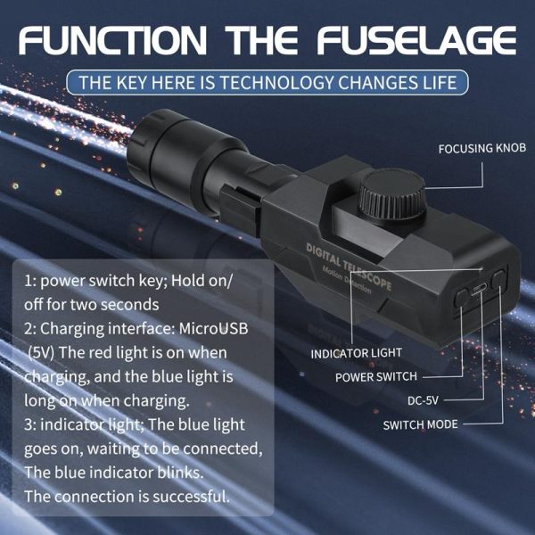 Wireless Motion Detection Monocular With Metal Tripod - 70X Magnification - Image 5