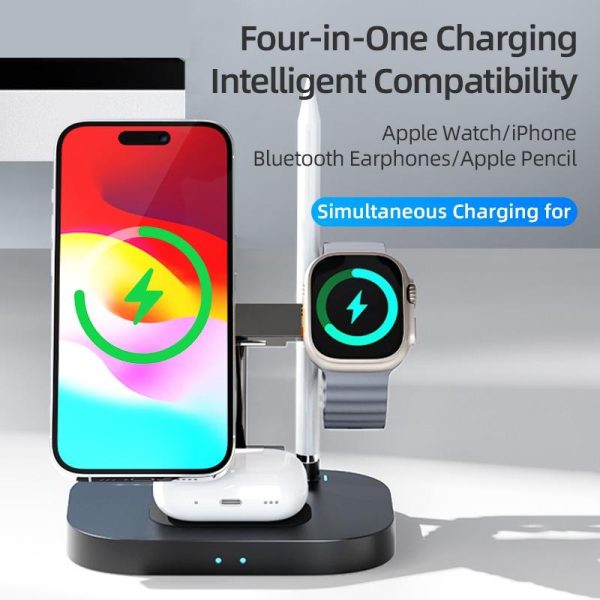 4 In 1 Foldable Wireless Charger Stand - Image 5
