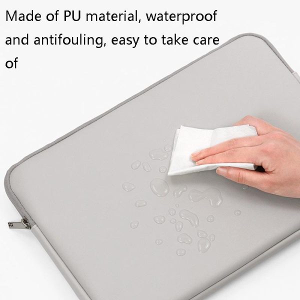 15 / 15.6 Inch Double-Layer Leather Laptop Bag In Apricot - Image 5