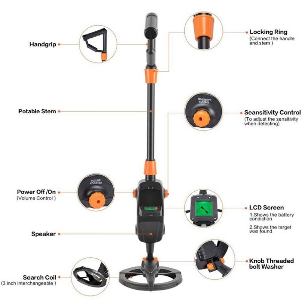 Lcd Screen Children's Metal Detector - 10cm Range - Image 14