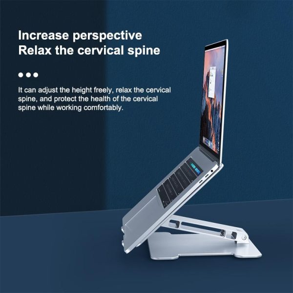 Adjustable Folding Laptop Stand - Aluminum Alloy - Image 6