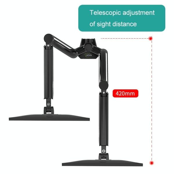 Double Screen Desktop Monitor Bracket - Air Pressure Lift - Image 7