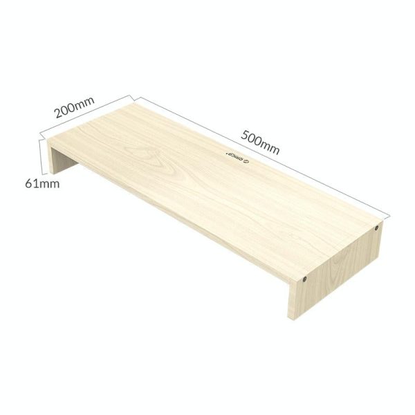 Natural Wood Monitor Stand - Holds Computer Screen - Image 6