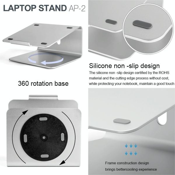 Adjustable Laptop Stand - 360 Degree Rotation - 11-17 Inch Notebooks - Image 5