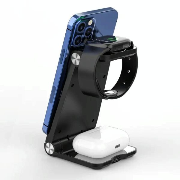 3 In 1 Foldable Fast Charging Station Qi Certified - Image 3