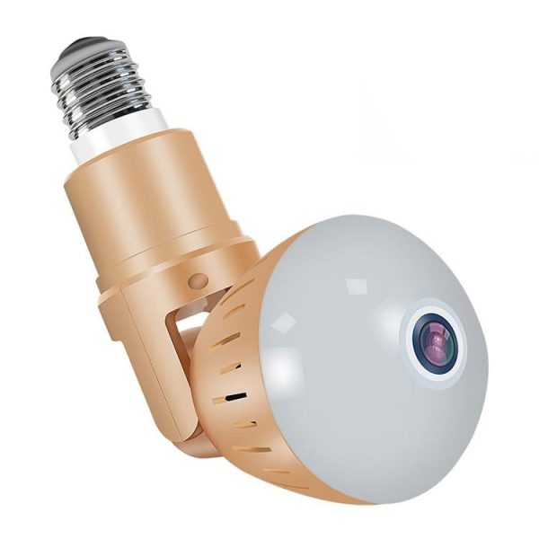 Universal Panoramic Light Bulb Camera - Hd Monitoring - Image 2