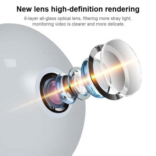 Universal Panoramic Light Bulb Camera - Hd Monitoring - Image 4