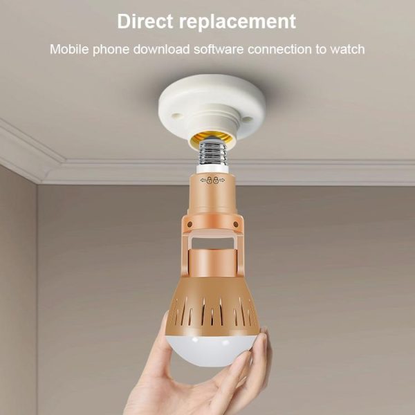 Universal Panoramic Light Bulb Camera - Hd Monitoring - Image 5