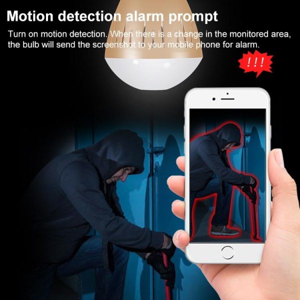 Universal Panoramic Light Bulb Camera - Hd Monitoring - Image 7