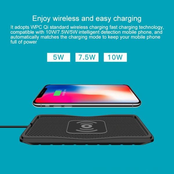 Fast Wireless Car Charger Anti Skid Qi Standard - Image 6