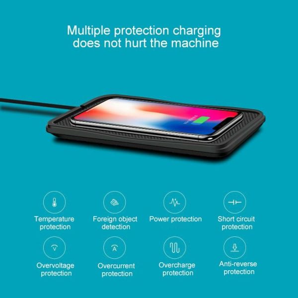 Fast Wireless Car Charger Anti Skid Qi Standard - Image 8