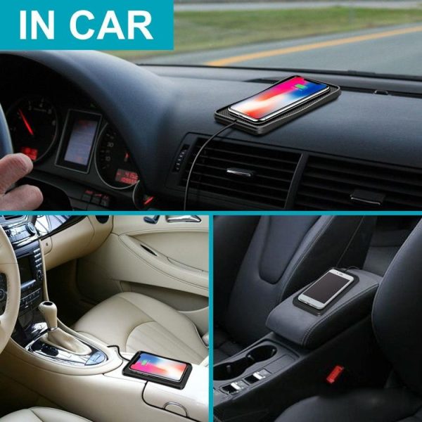 Fast Wireless Car Charger Anti Skid Qi Standard - Image 11