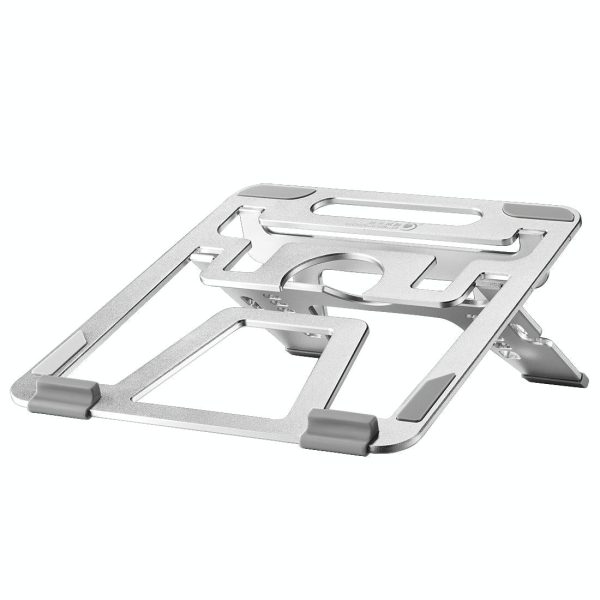 Adjustable Foldable Aluminum Laptop Stand - Portable Double Triangle Design - Image 2