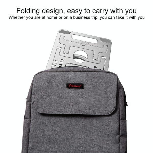 Adjustable Foldable Aluminum Laptop Stand - Portable Double Triangle Design - Image 11