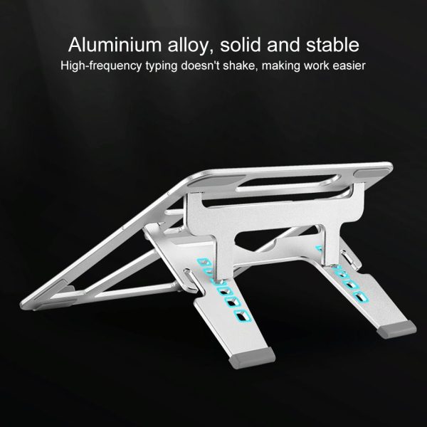 Adjustable Foldable Aluminum Laptop Stand - Portable Double Triangle Design - Image 13