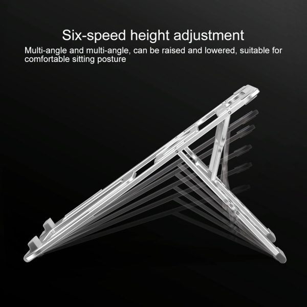 Adjustable Foldable Aluminum Laptop Stand - Portable Double Triangle Design - Image 15