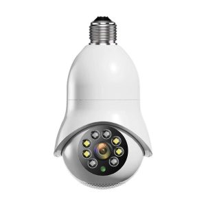2.0Mp Wifi Light Bulb Camera With Motion Detection And Night Vision - Dual Light Source White - Image 2