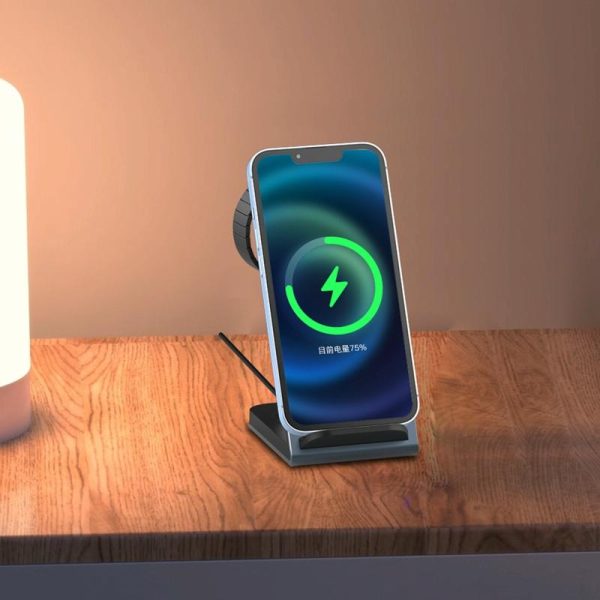 3 In 1 Vertical Metal Wireless Charger - Tarnish - Image 9