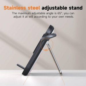 15W 3 In 1 Magnetic Led Makeup Mirror Charger - White - Image 10