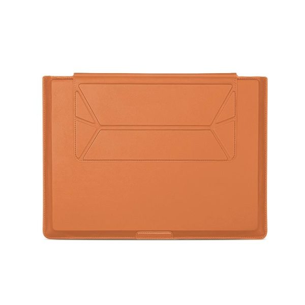 Universal Magnetic Laptop Holder Bag - Stitched Inner - Brown - Image 3