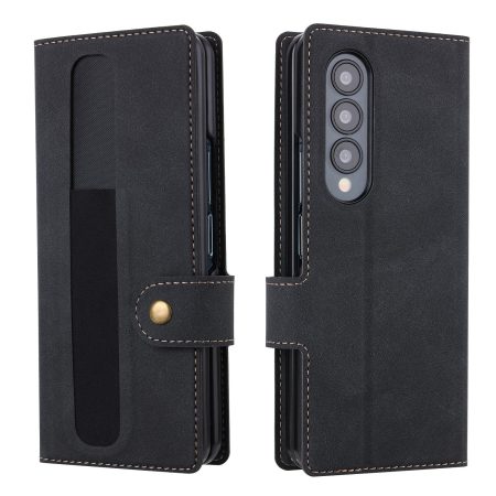 For Samsung Galaxy z Fold4 5G Vili Pr Series Flip Leather Case - Black