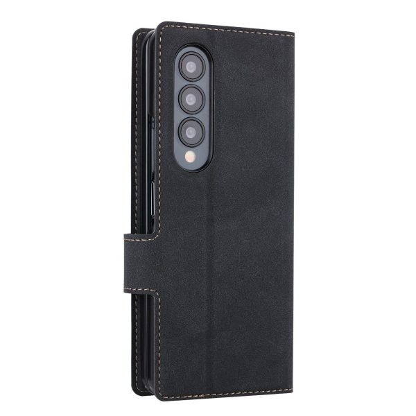 For Samsung Galaxy z Fold4 5G Vili Pr Series Flip Leather Case - Black - Image 3