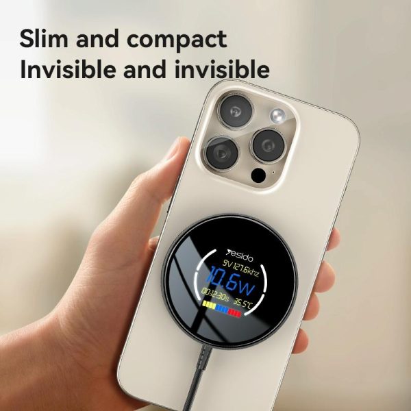 15W Magnetic Wireless Charger With Digital Display 1.2M - Image 7