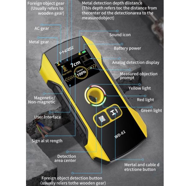 Wall Wire and Rebar Detector - Multifunctional - Image 5